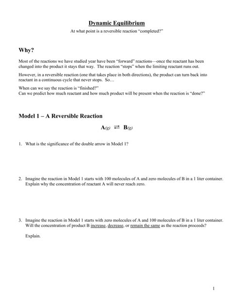 equilibrium pogil|equilibrium pogil answers.